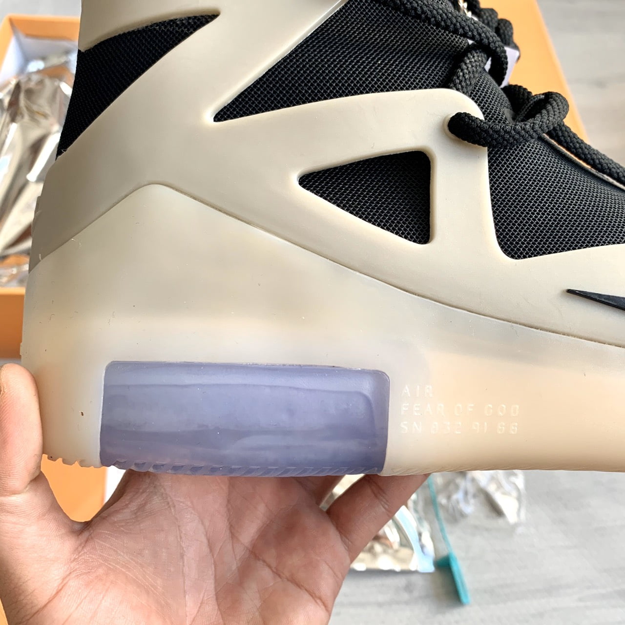 Nike Air Fear of God 1 String "The Question" Like Auth