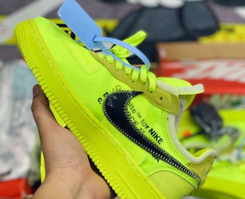 Nike Air Force 1 Low Off White Volt like auth