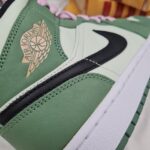 swoosh Nike Air Jordan 1 Mid Dutch Green
