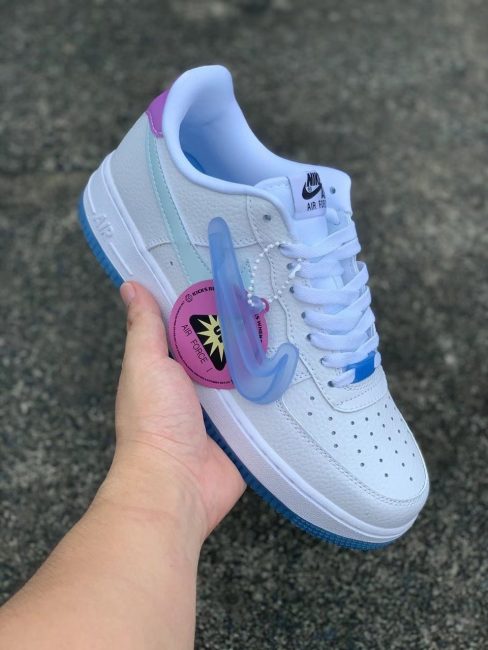 giày Af1 Low UV Reactive Swoosh đổi màu logo rep 11