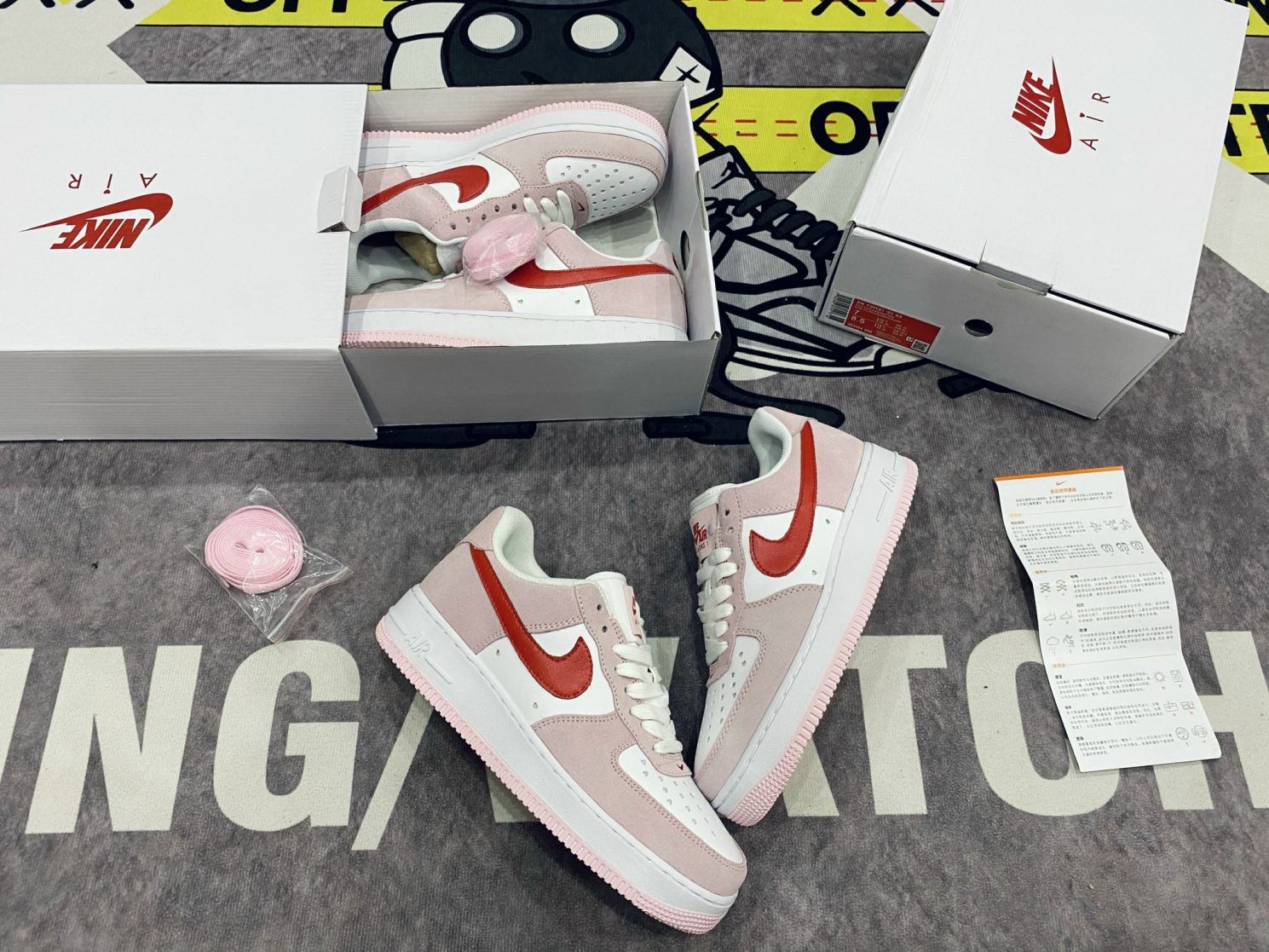 Giày Nike Air Force 1 Valentine’s Day Love Letter rep 1:1