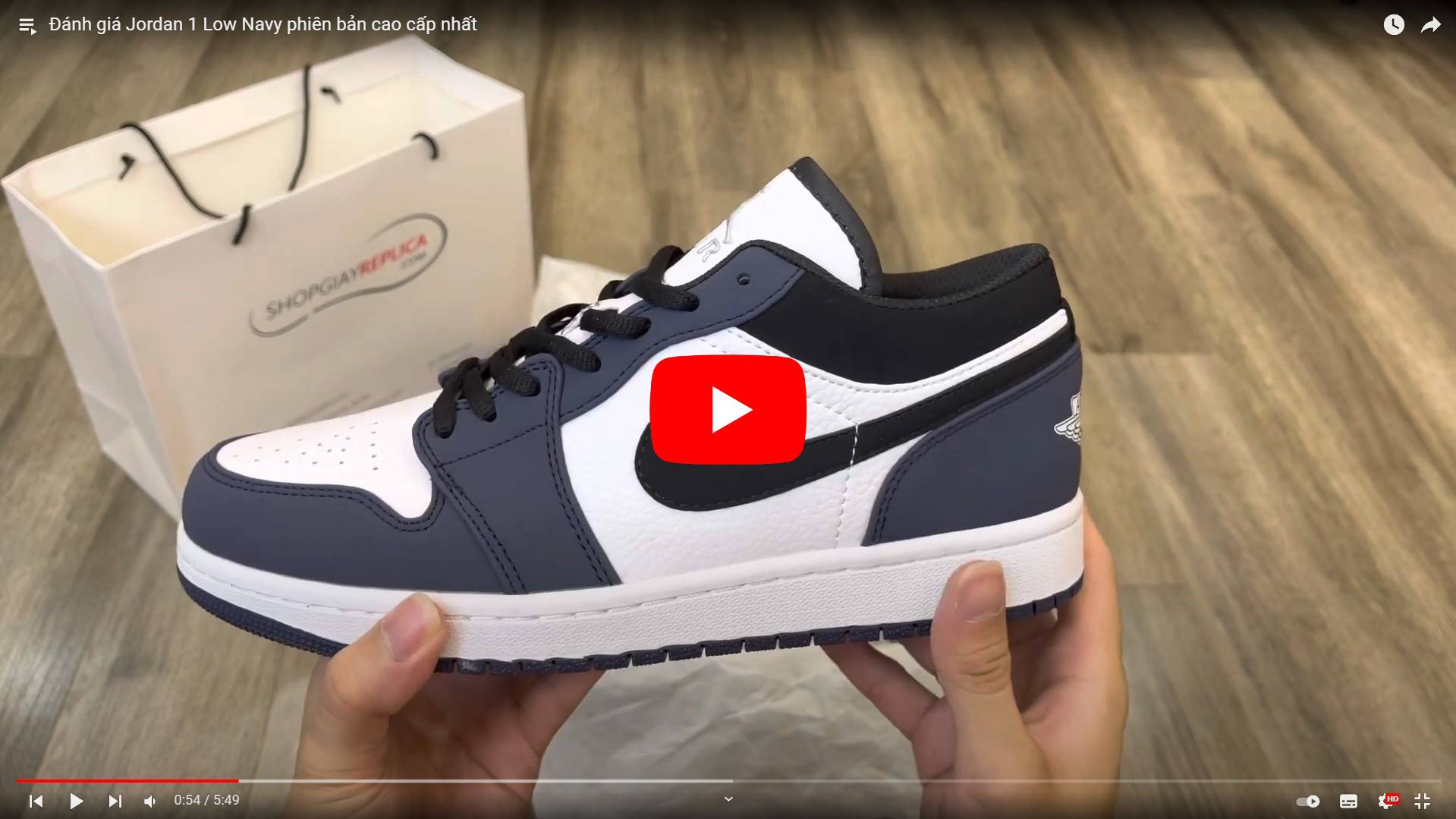 Video Unbox Nike Air Jordan 1 Retro Low Navy