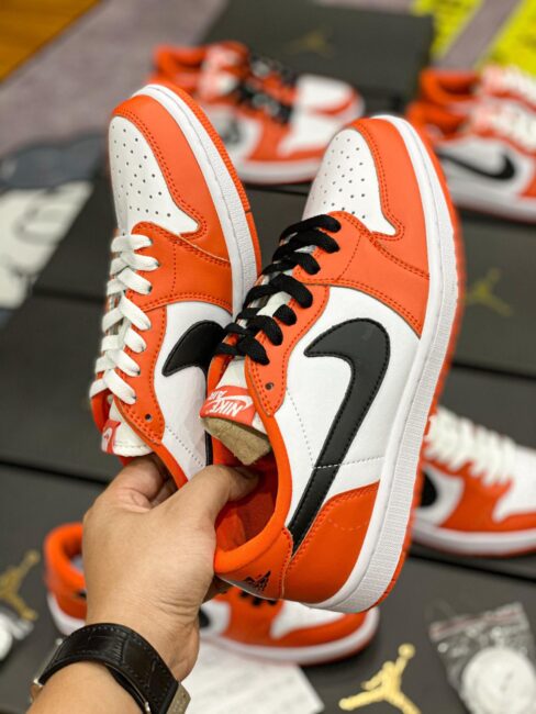 Giày Jordan 1 Low Starfish Trắng Cam