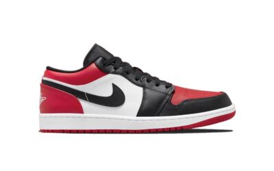 Giày Air Jordan 1 Low ‘Bred Toe’ rep 1:1