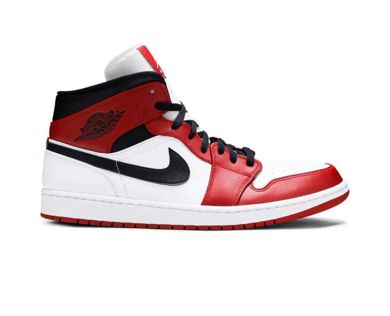 Giày Nike Air Jordan 1 Mid Chicago 'White Toe' Rep 11