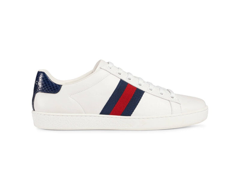 Gucci Ace White Blue Red like auth