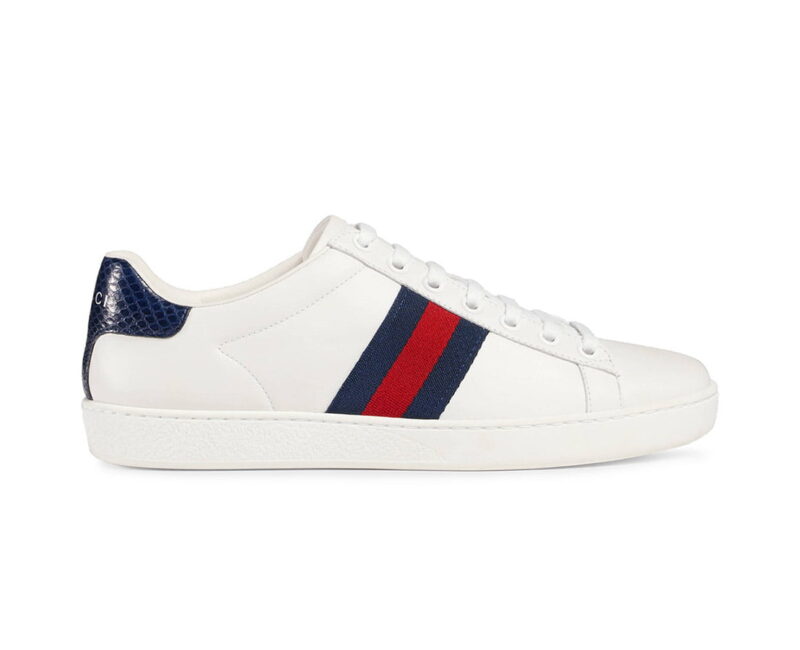 Gucci Ace White Blue Red like auth