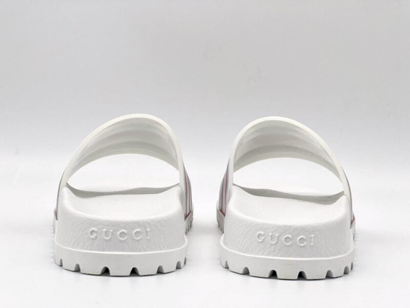 Dép Gucci Web Slide Sandal White Like Auth
