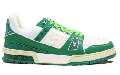 Louis Vuitton LV Trainer Green Like Auth