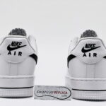 gót giày Nike air force 1 af1 black swoosh like auth tích đen