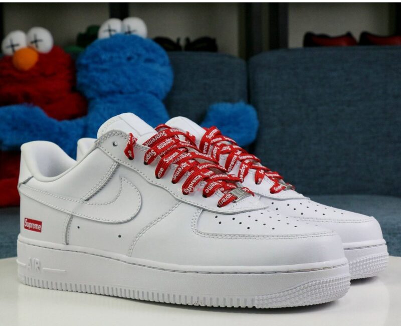 Giày Nike Air Force 1 Low Supreme White Like Auth