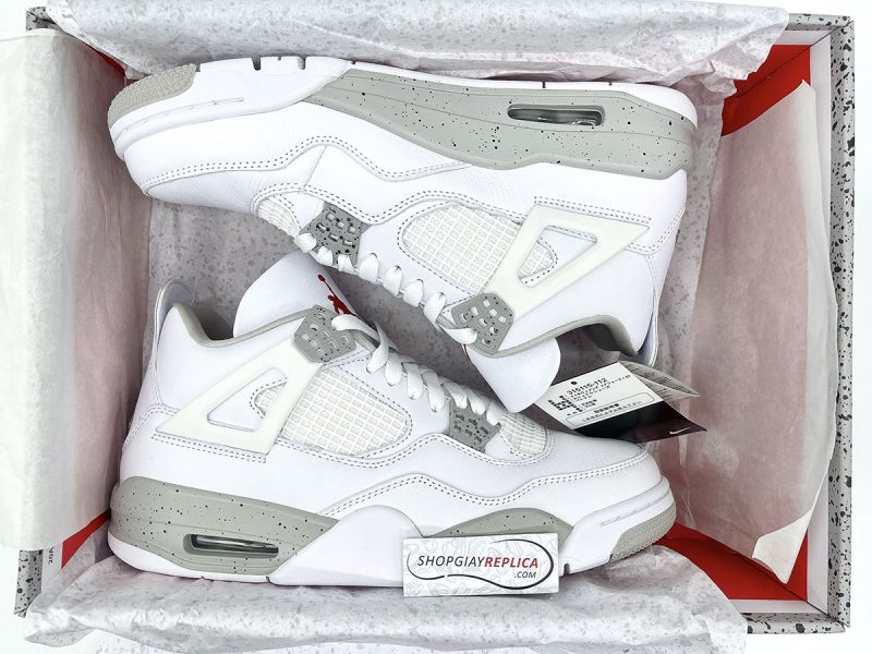 Giày Nike Air Jordan 4 White Oreo 2021 Like Auth