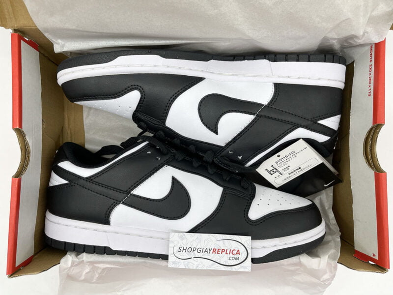 Giày Nike Dunk Low Retro White Black Like Auth