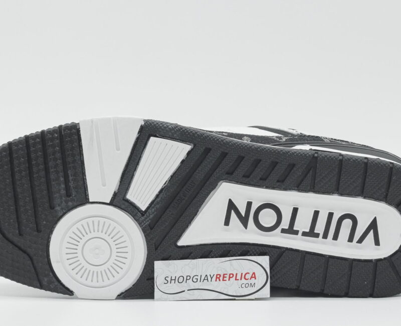 Giày Louis Vuitton LV Trainer Monogram Denim Black Siêu Cấp