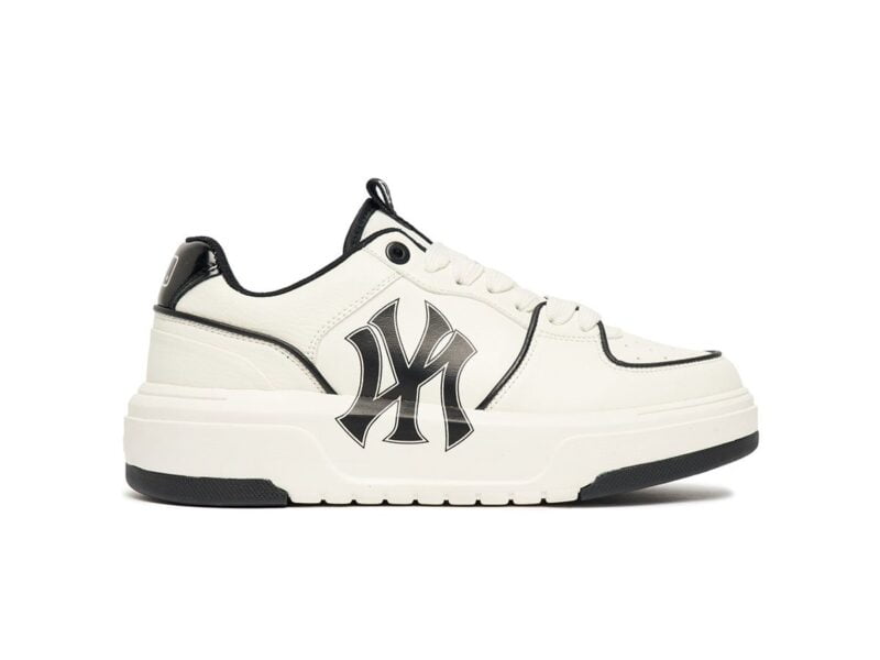 Giày MLB Chunky Liner Ny Trắng đen White Black rep 1:1