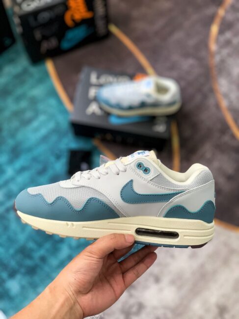 Giày Nike Air Max 1 x Patta Xanh ‘Aqua Noise’ rep 1:1 Like Auth