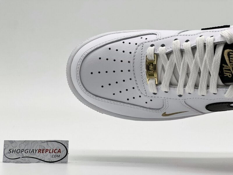 Giày Nike Air Force 1 Low 07 Essential White Black Gold Like Auth