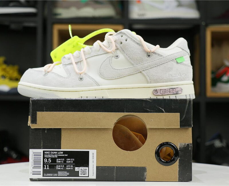 Giày Nike Off-White x Dunk Low 'Lot 12 of 50' Like Auth