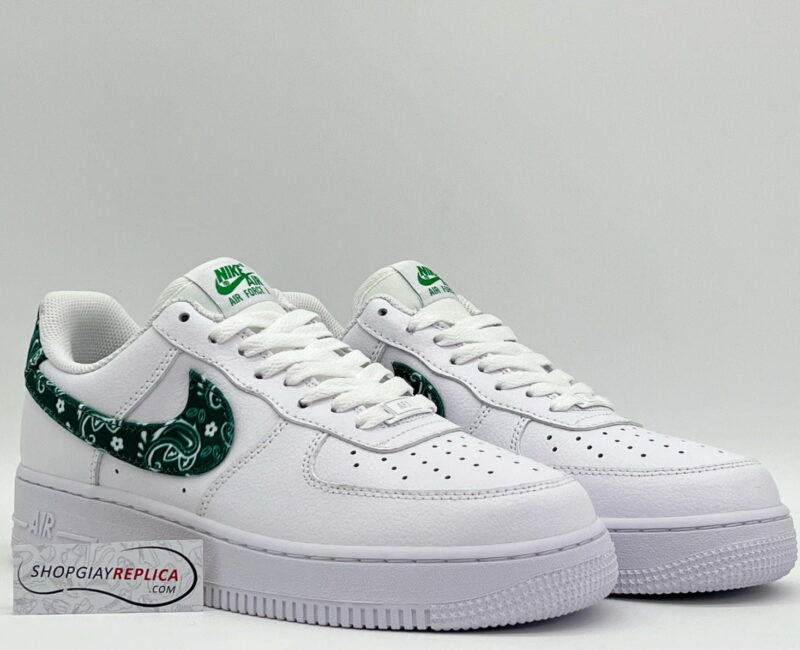 Giày Nike Air Force 1 ’07 Essentials ‘Green Paisley’ rep 1:1