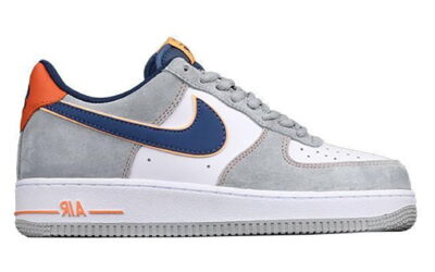 giày nike air force 1 xám gót cam