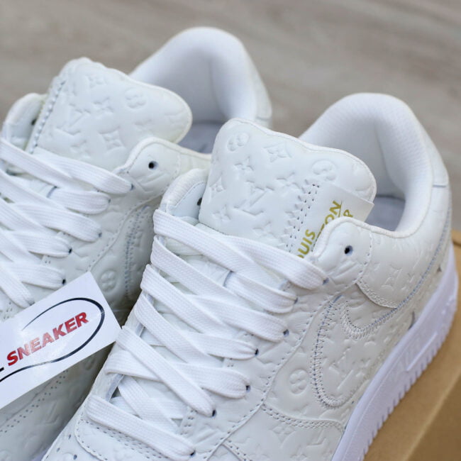 Giày Louis Vuitton x Nike Air Force 1 Low By Virgil Abloh ‘White’ Like Auth