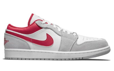 Giày Air Jordan 1 Low SE ‘Light Smoke Grey Gym Red’