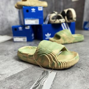 Dép Adidas Adilette 22 Slides ‘Magic Lime Desert Sand’ rep 1:1