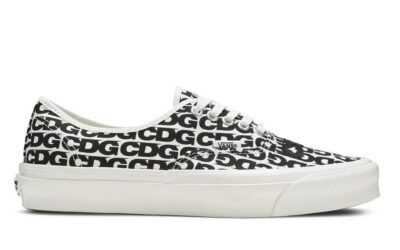 Giày Vans Comme des Garçons x OG Authentic LX ‘CDG Print Blanc De Blanc’ Like Auth