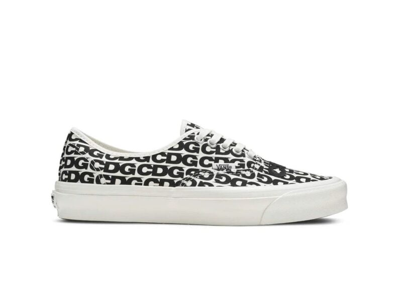 Giày Vans Comme des Garçons x OG Authentic LX ‘CDG Print Blanc De Blanc’ Like Auth
