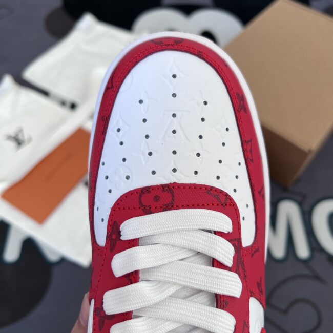Giày Louis Vuitton x Af1 Low By Virgil Abloh ‘Red’ Đỏ Like Auth
