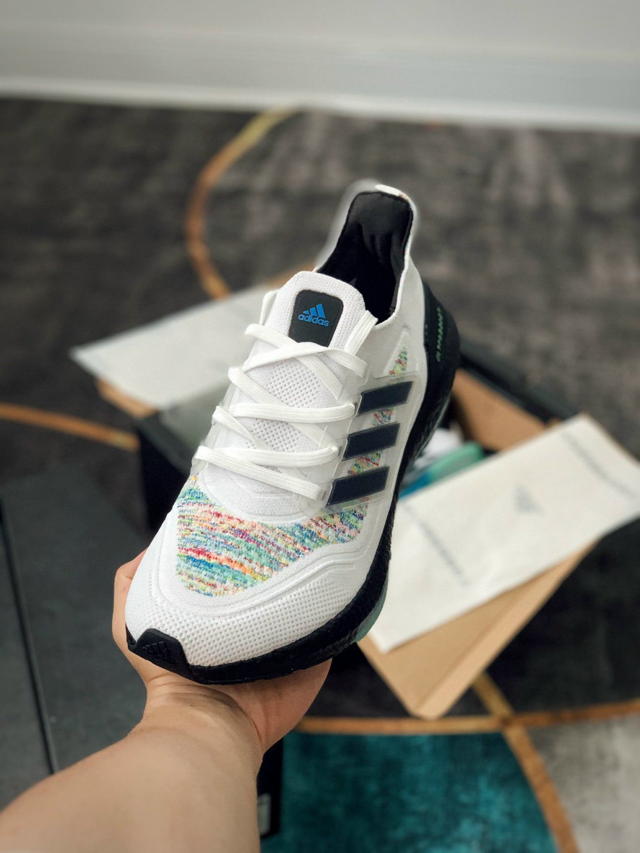 Giày Adidas Ultra Boost 21 Multi-Color rep 1:1