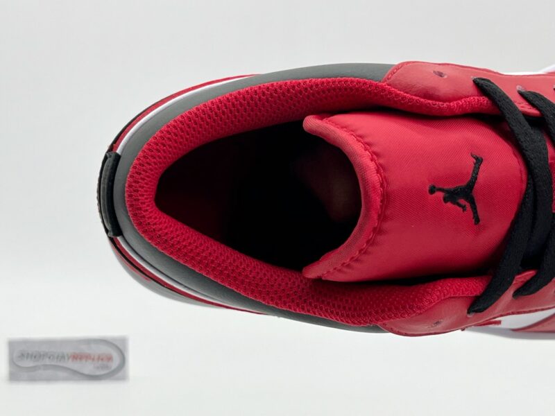 Giày Nike Air Jordan 1 Low ‘Reverse Black Toe’ đen đỏ Rep 1:1