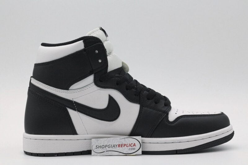 giày air jordan 1 high black white đen trắng like auth