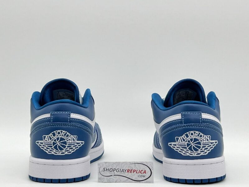 gót giày Air Jordan 1 Low ‘Marina Blue’ xanh rep 1:1