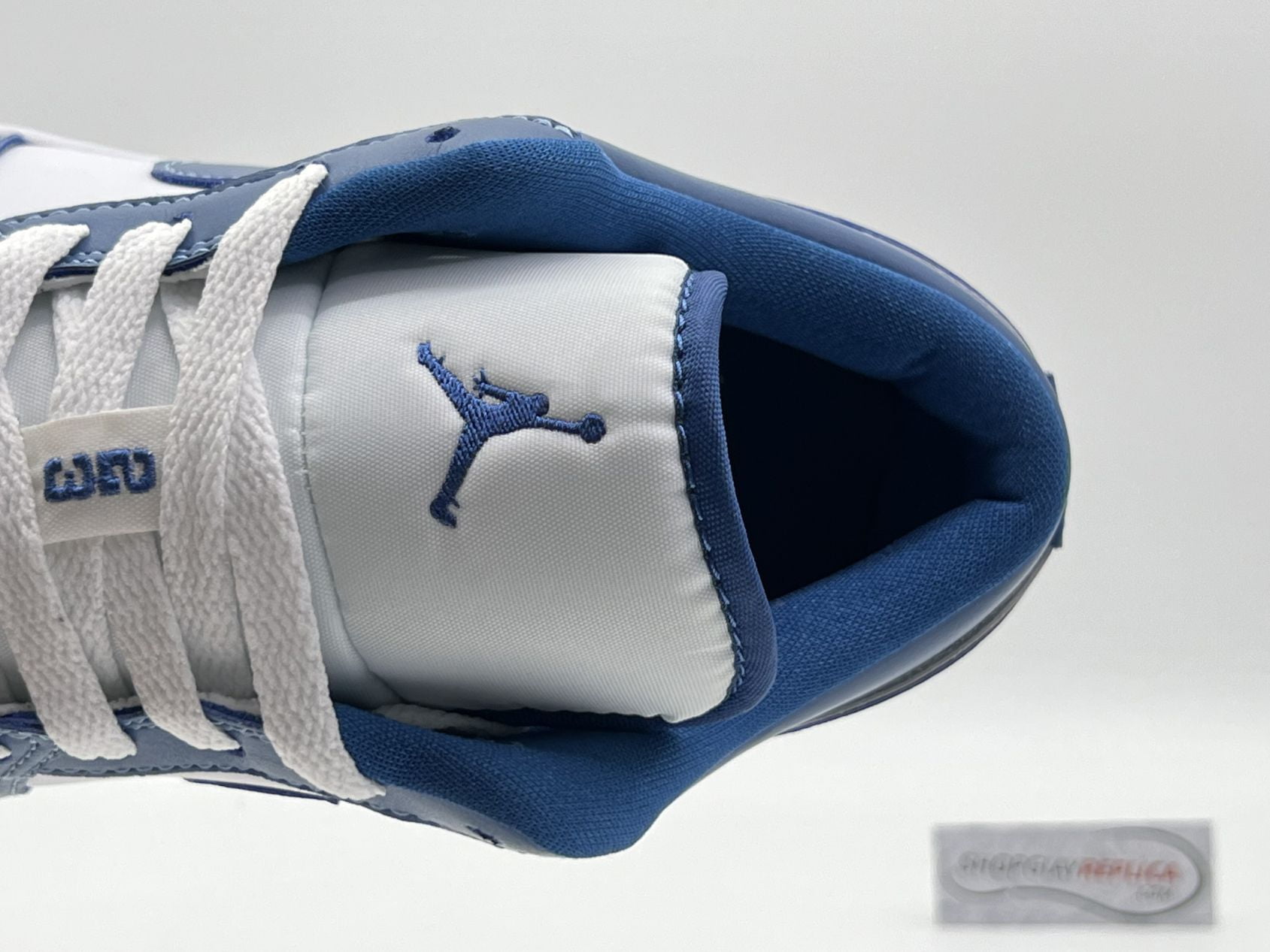 đế khâu giày Air Jordan 1 Low ‘Marina Blue’ xanh rep 1:1