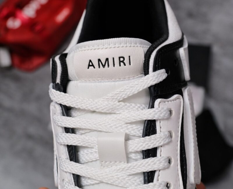 Giày Amiri Skel low trắng đen black white
