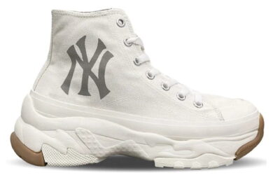 Giày MLB Bigball Chunky High New York Yankees "White Gum" rep 1:1