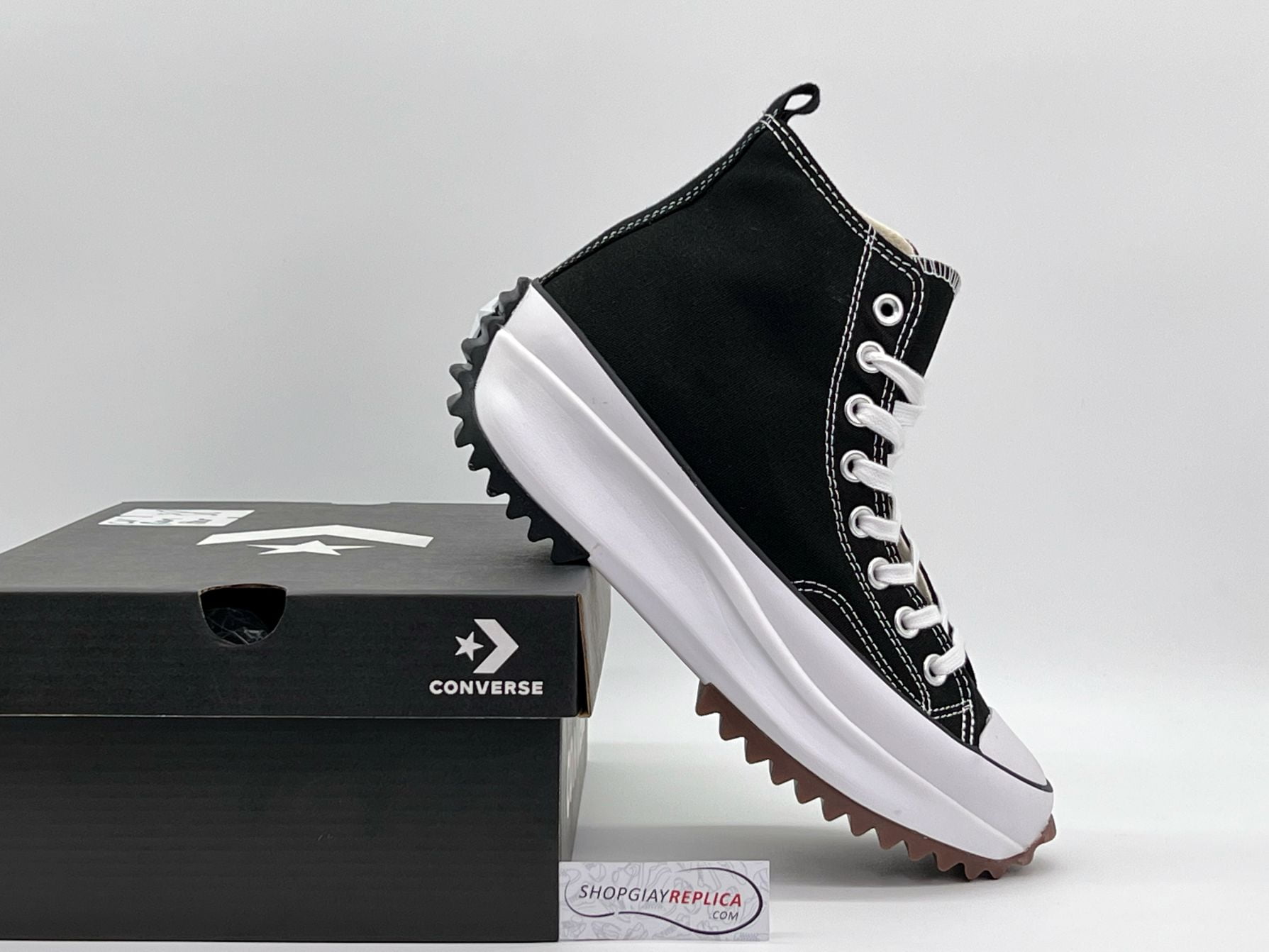 Giày Converse Run Star Hike High Black Rep 1:1 - Shop giày Replica™
