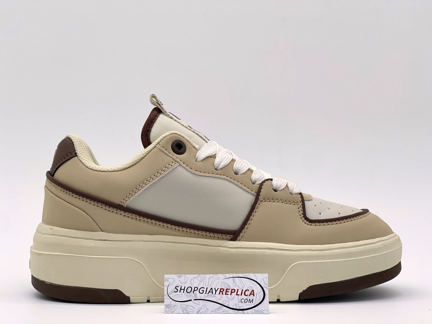 Giày MLB Chunky Liner Low ‘Boston Beige’ Like Auth