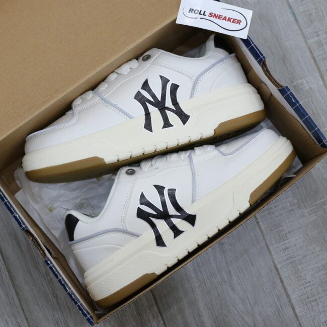 Giày MLB Chunky Liner Low New York Yankees ‘Ivory’ Like Auth