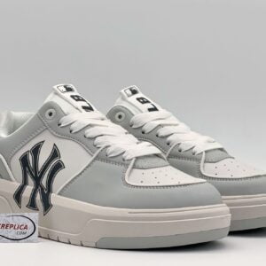 Giày MLB Chunky Liner Low New York Yankees ‘White Grey’ Like Auth