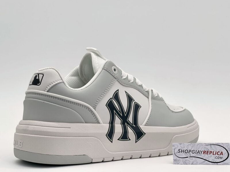 Giày MLB Chunky Liner Low New York Yankees ‘White Grey’ Like Auth