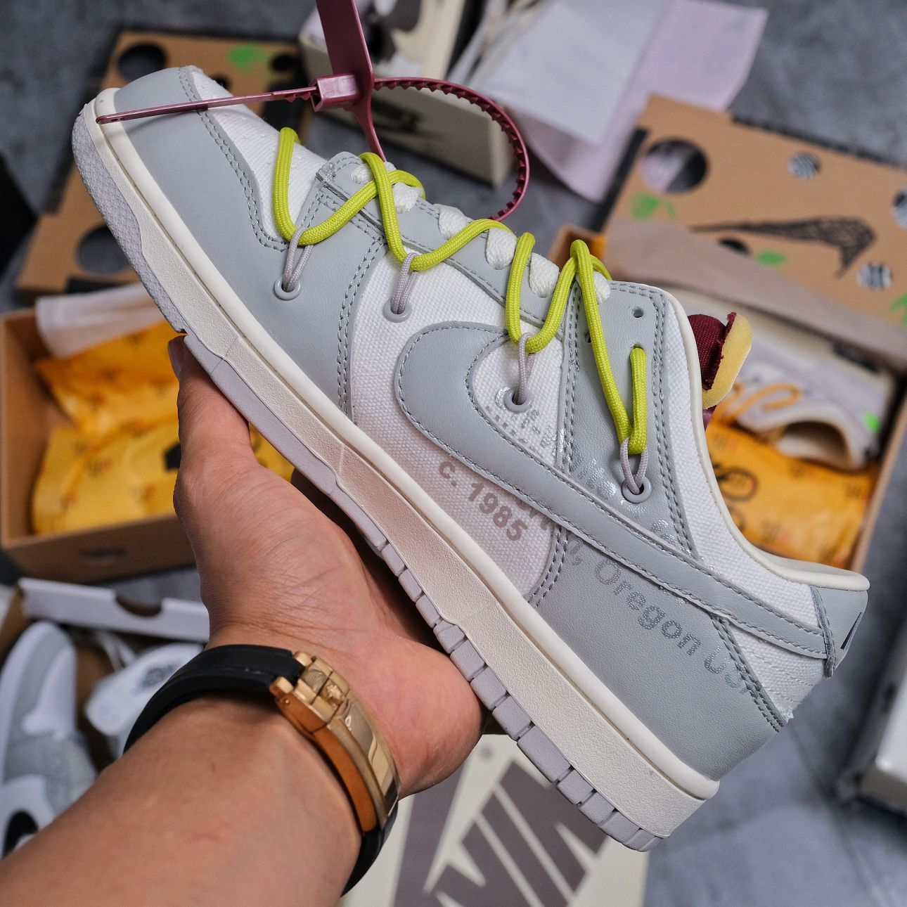 Giày Nike Dunk Low Off-White Lot 08 Like Auth