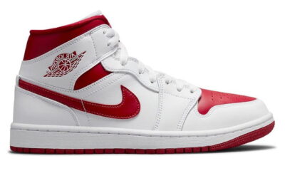 Giày Nike Air Jordan 1 Mid 'White Gym Red'