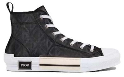 Giày Dior B23 High Top Black CD Diamond Like Auth