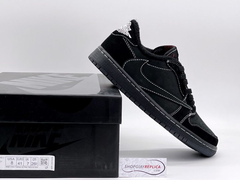 Giày Nike Air Jordan 1 Travis Scott ‘Black Phantom’ Like Auth