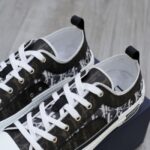 Dior B23 Low Top Black họa tiết White Dior Oblique Canvas