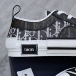 Dior B23 Low Top Black họa tiết White Dior Oblique Canvas