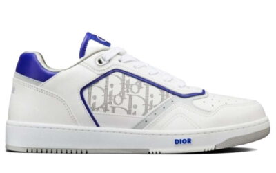 Giày Dior B27 Low White Blue họa tiết Dior Oblique Galaxy Like Auth