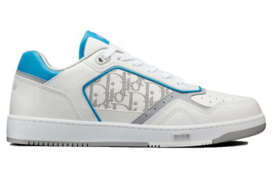 Giày Dior B27 Low White Light Blue họa tiết Dior Oblique Galaxy Like Auth